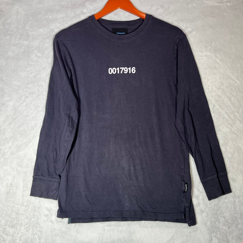 Among Equals x Cotton On‎ Mens Small Navy Long Sleeve Graphic T-Shirt Streetwear